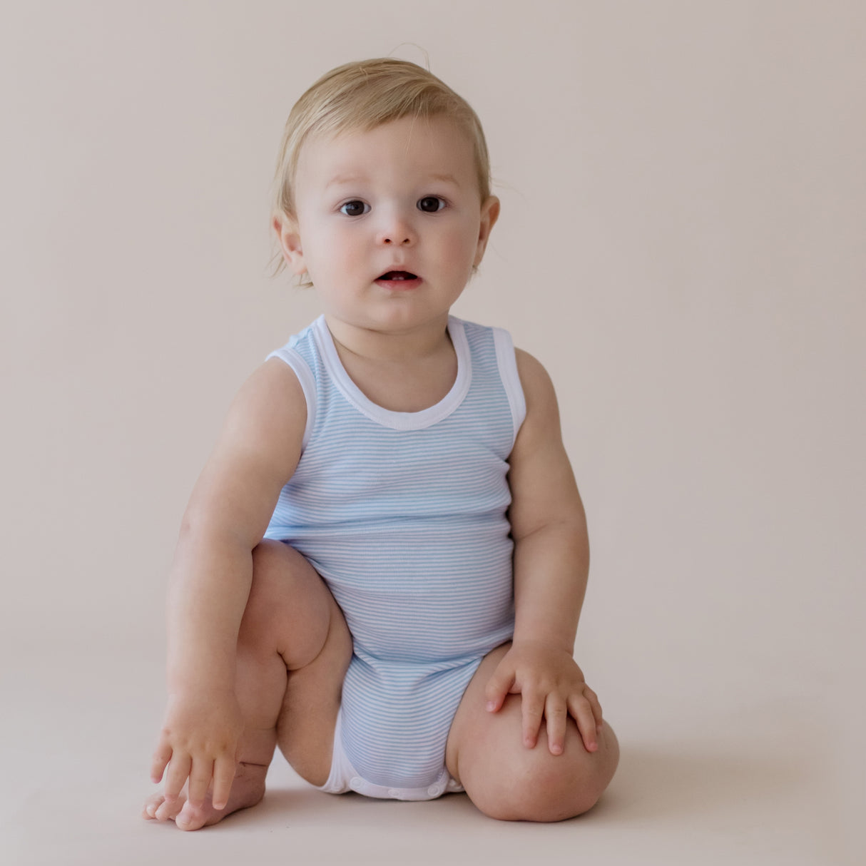 Everyday Essentials Boys Sleeveless Bodysuit 4 Pack