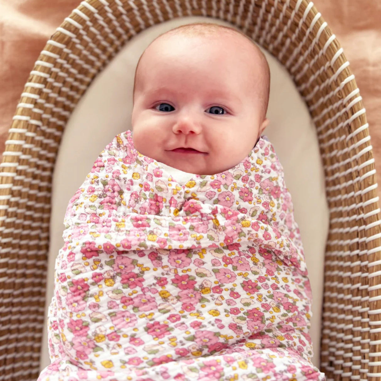 Alimrose Muslin Swaddle Rose Garden