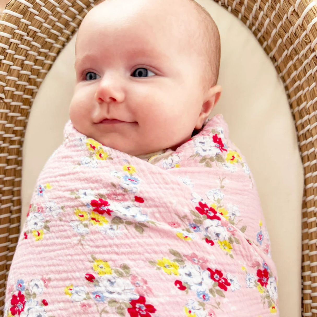 Alimrose Muslin Swaddle Vintage Rose