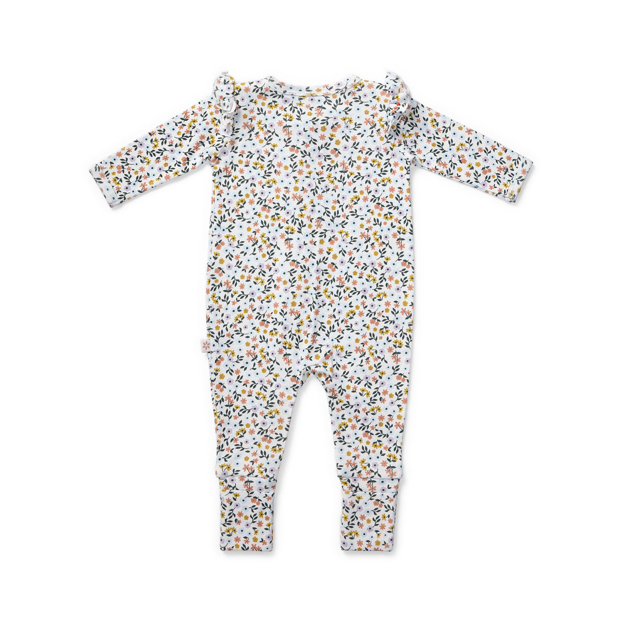 Meadows Cuffed Zipsuit with Frill Detail