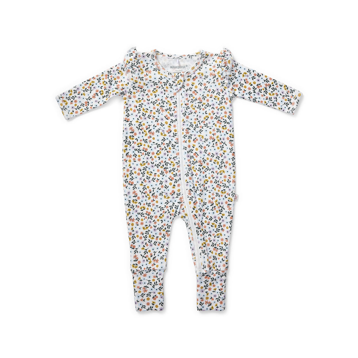 Meadows Cuffed Zipsuit with Frill Detail