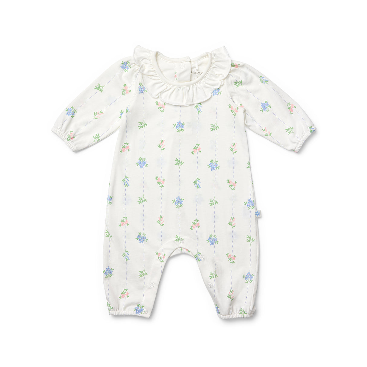 Perfect Posie Frill Neck Long Sleeve Onesie
