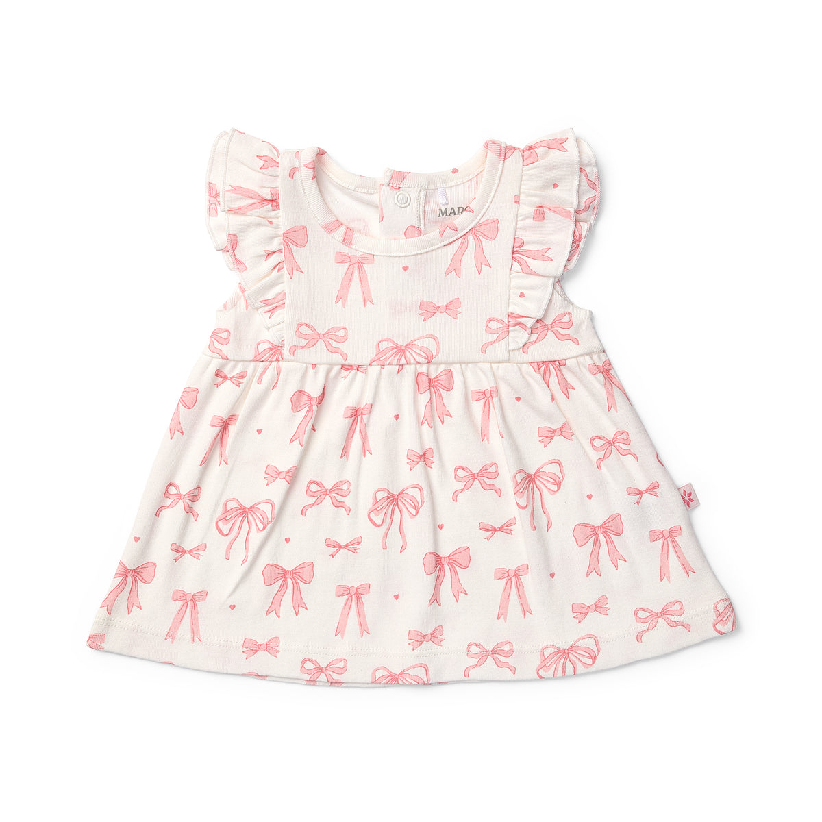 Little Bows Frill Sleeve Top & Bloomer Set