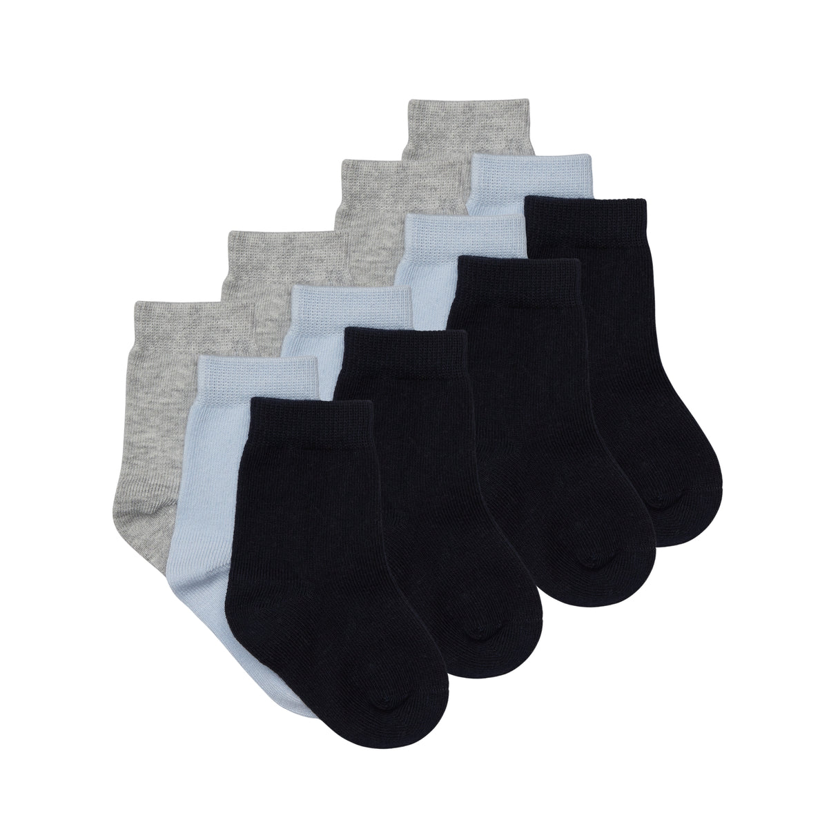 Grey, Blue & Navy Socks 6 Pairs
