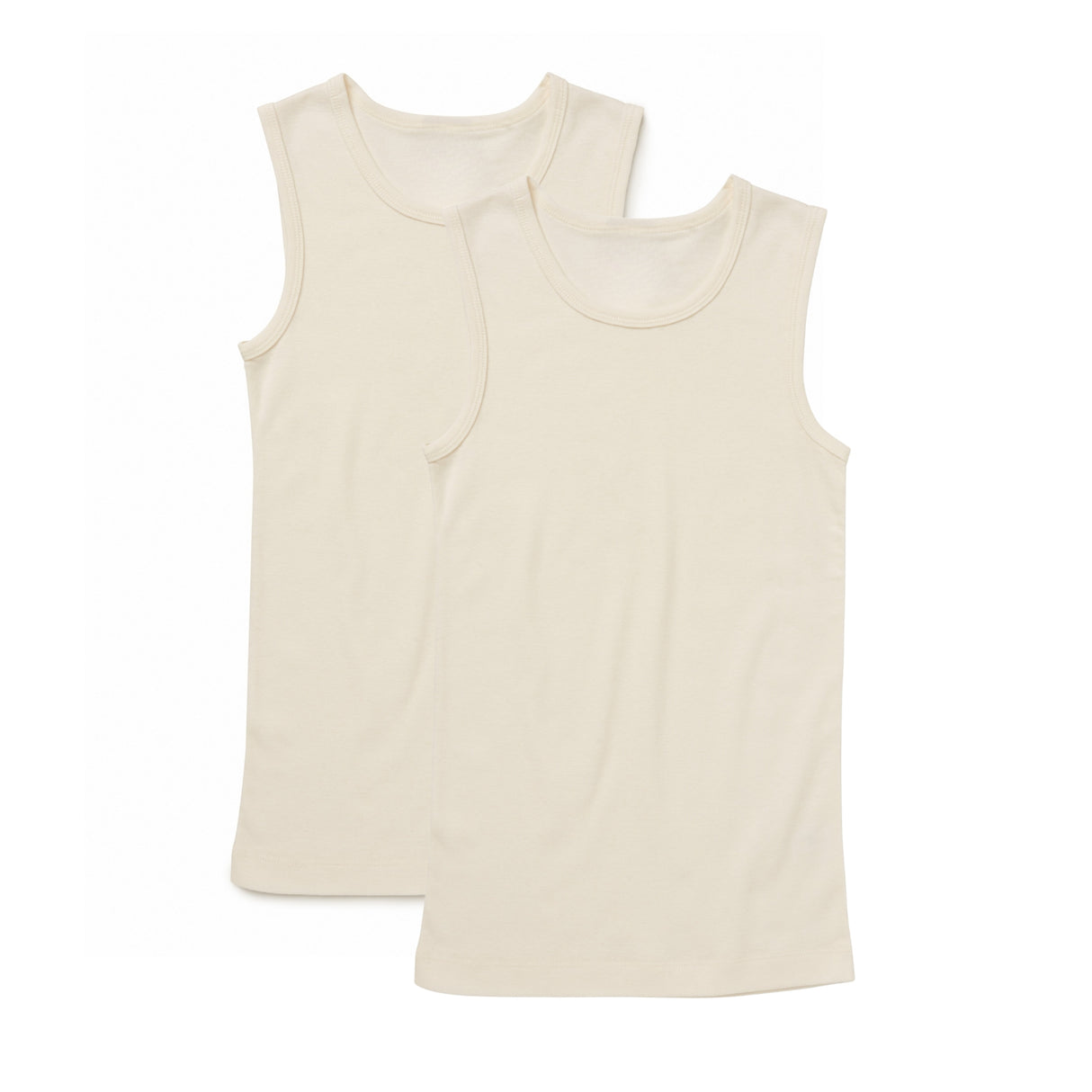 Kids Cotton Wool Singlet 2 Pack