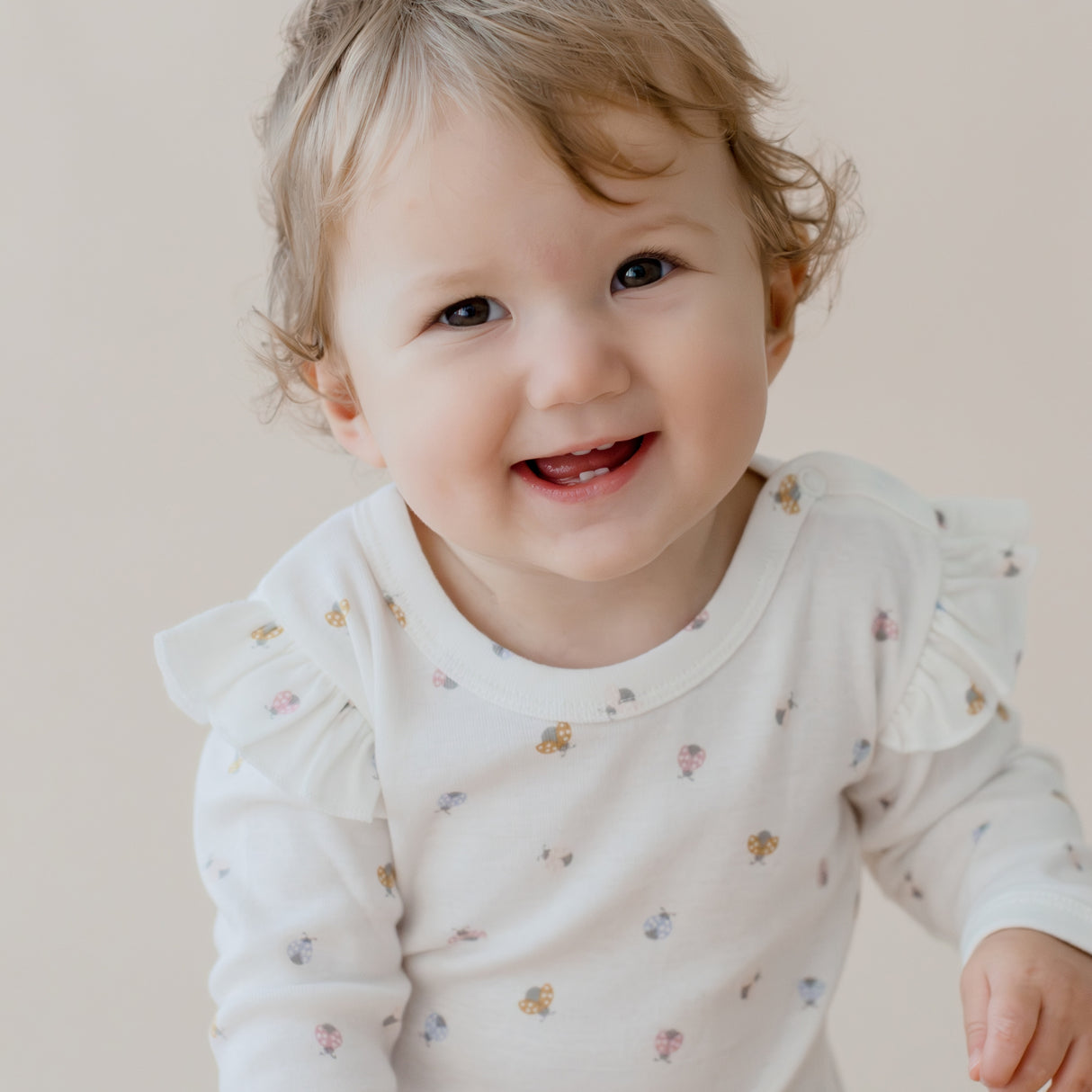 Ladybug Frill Bodysuit