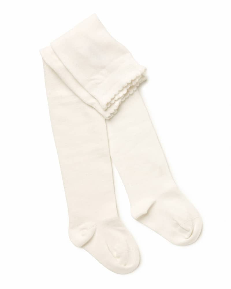 Off White Knitted Tights