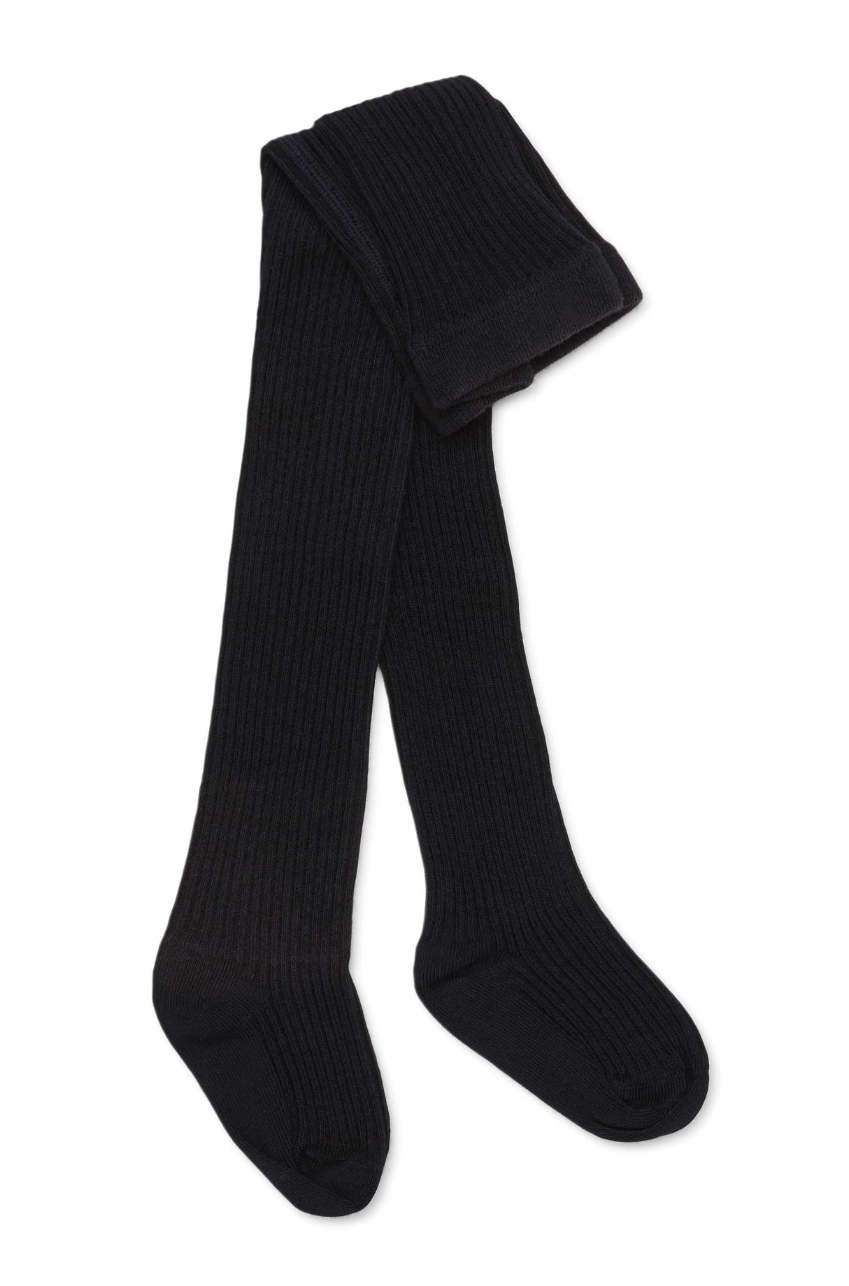 Navy Chunky Rib Tights