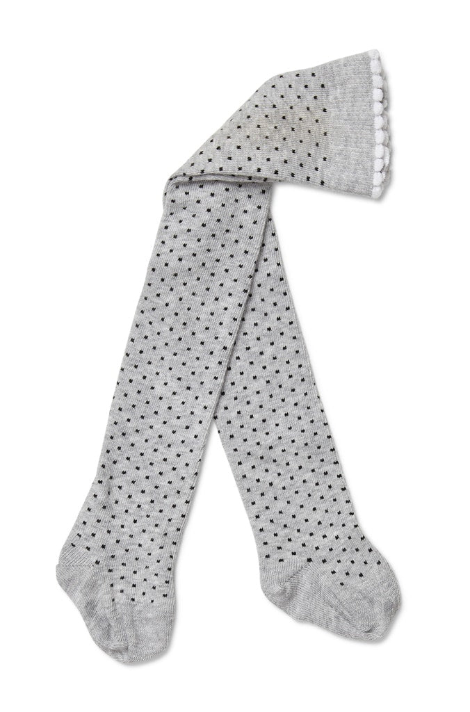 Grey Spot, Off White and Black Tights 3 Pack