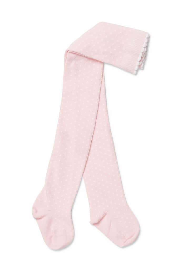 Grey, Pink Spot and Cream Tights 3 Pack