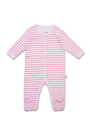 Baby Flower and Stripe Studsuit 2 Pack