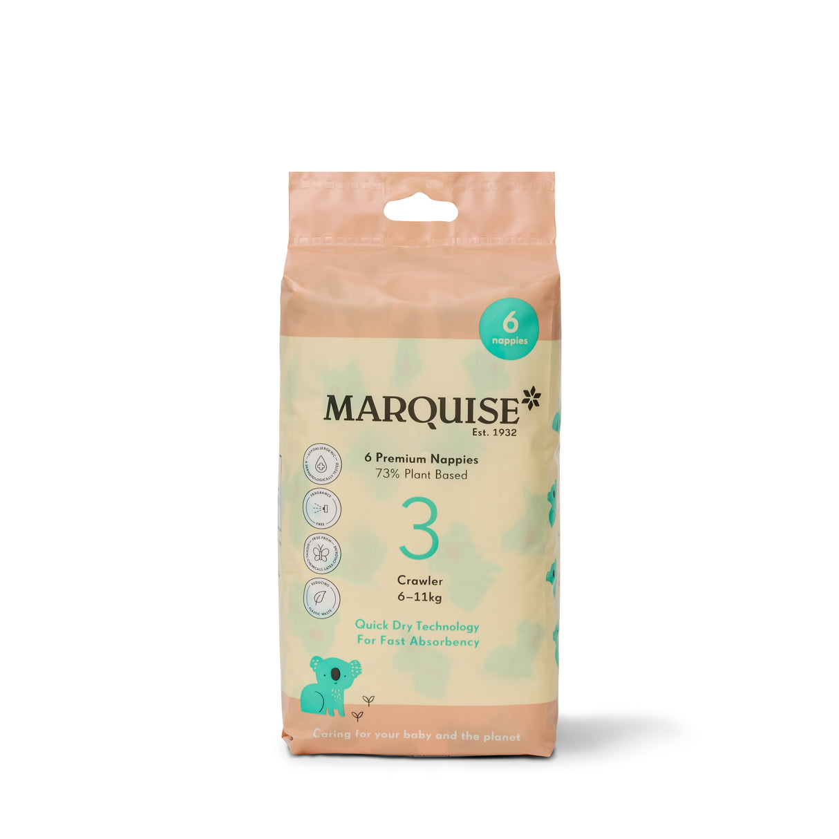 Marquise Hypoallergenic Nappies Sample 6pk