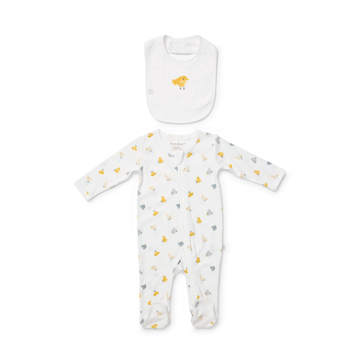 Everyday Essentials Chick Zipsuit & Bib Set