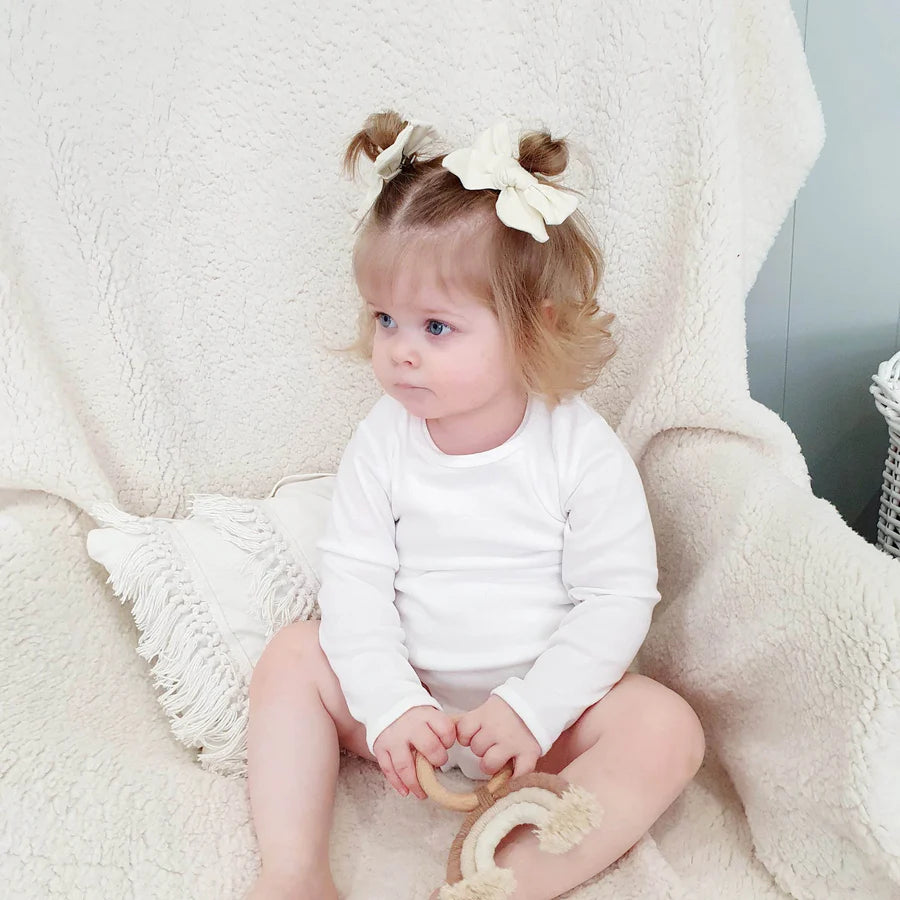 Baby Cotton Long Sleeve Bodysuit 2 pack