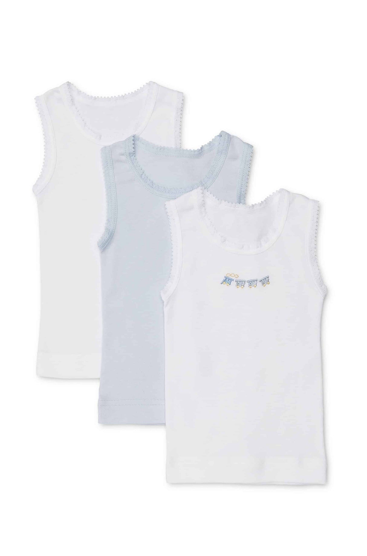 Boys Train Singlets 3 Pack
