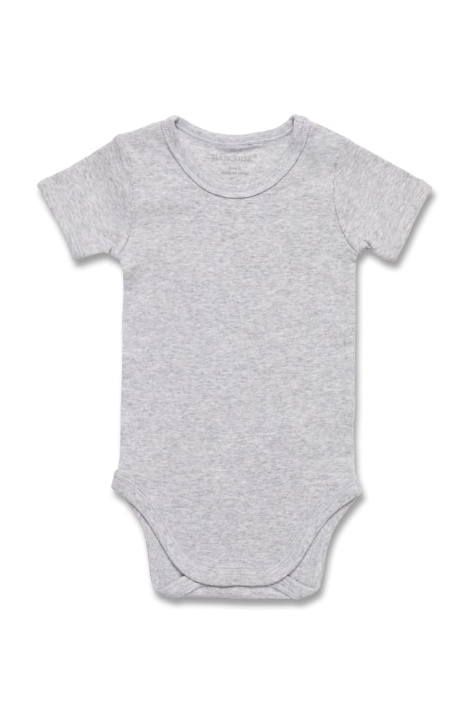 Grey Short Sleeve Bodysuit