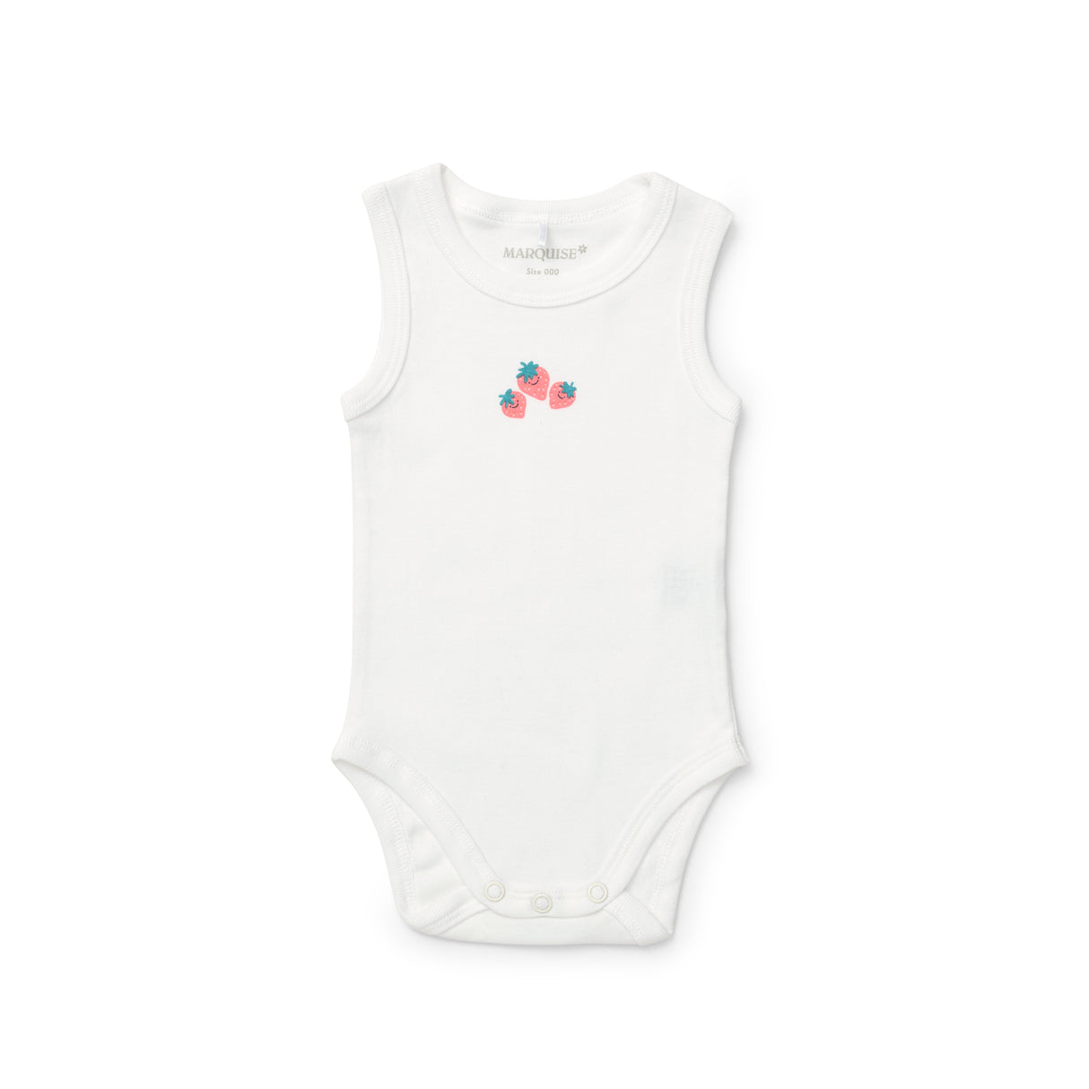 Everyday Essentials Strawberries Sleeveless Bodysuit 2 Pack