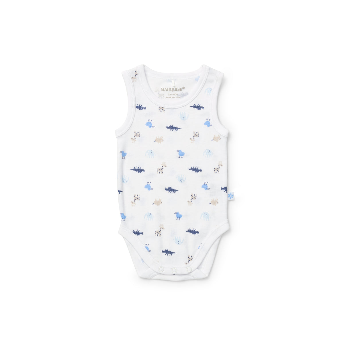 Everyday Essentials Animals Sleeveless Bodysuit 2 Pack