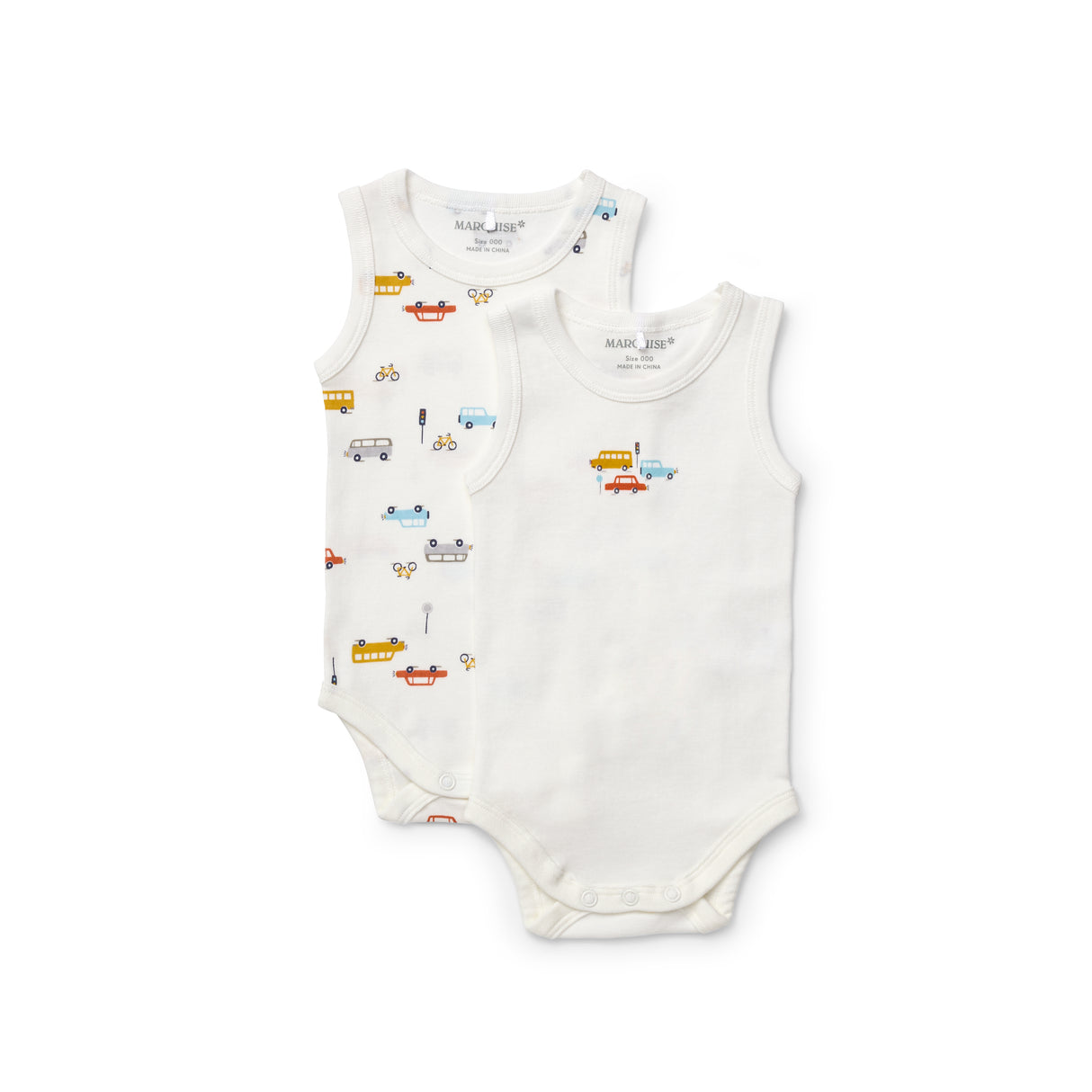 On The Move Sleeveless Bodysuit 2 Pack