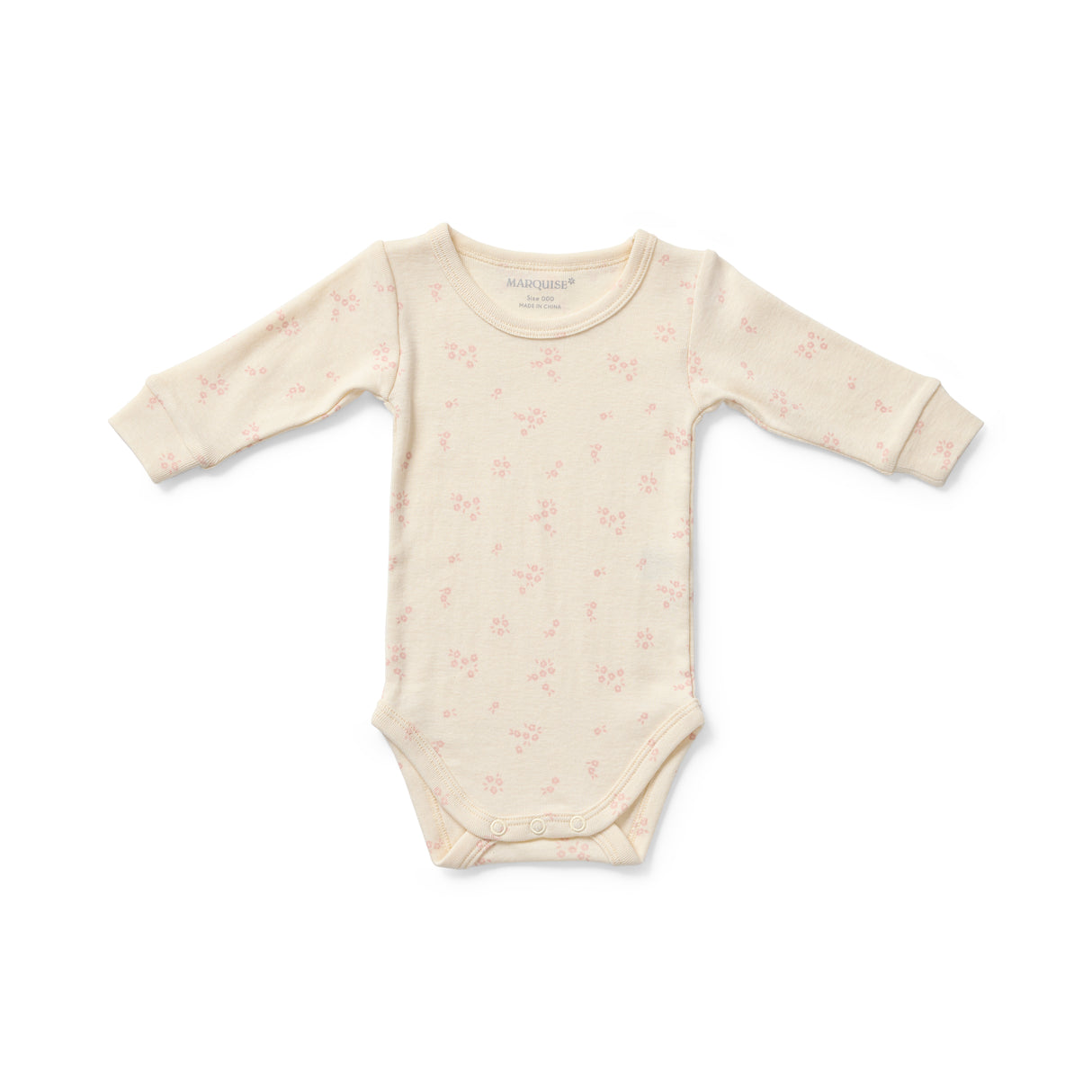 Baby Cotton Wool Floral Print Bodysuit