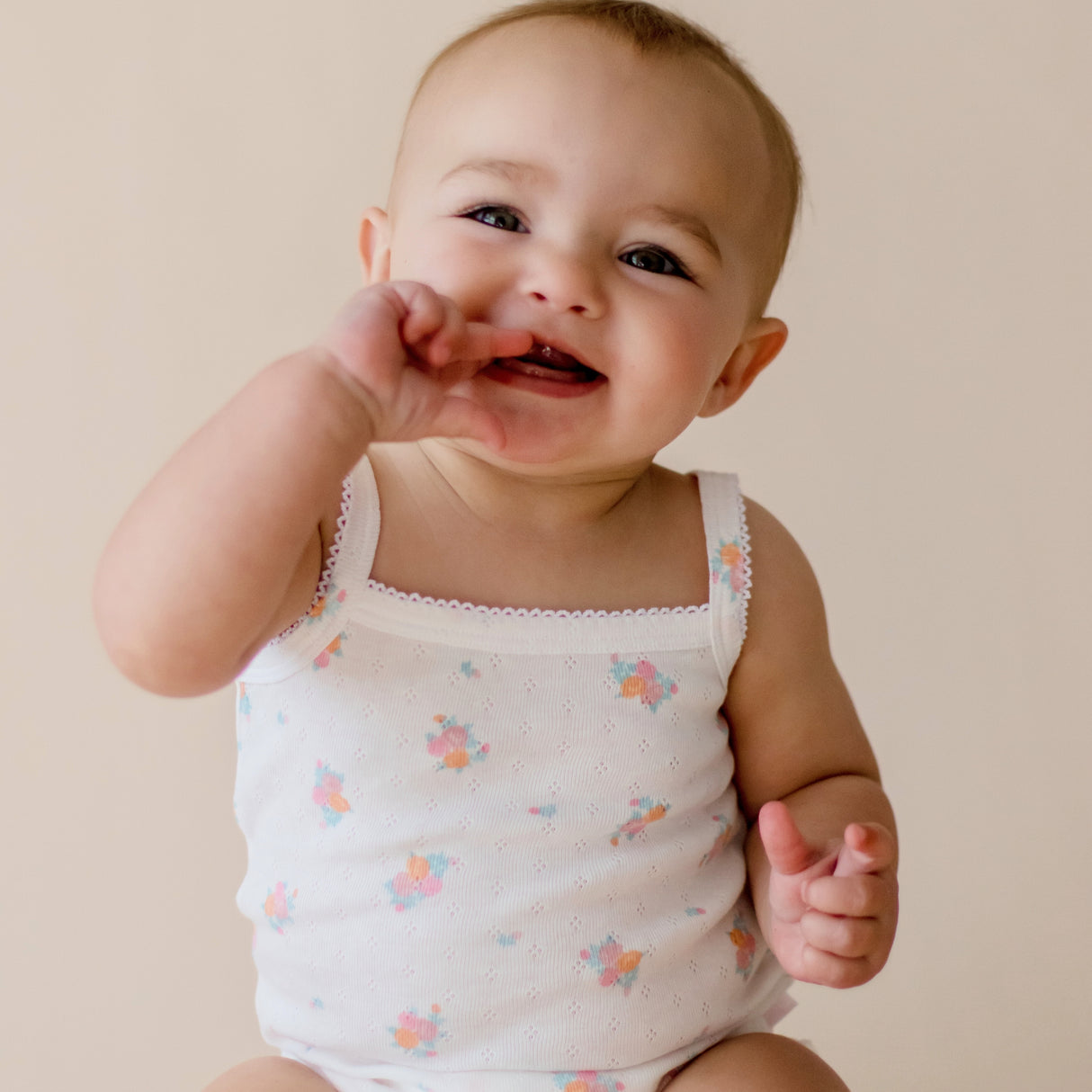 Vintage Floral Strappy Bodysuit 2 Pack