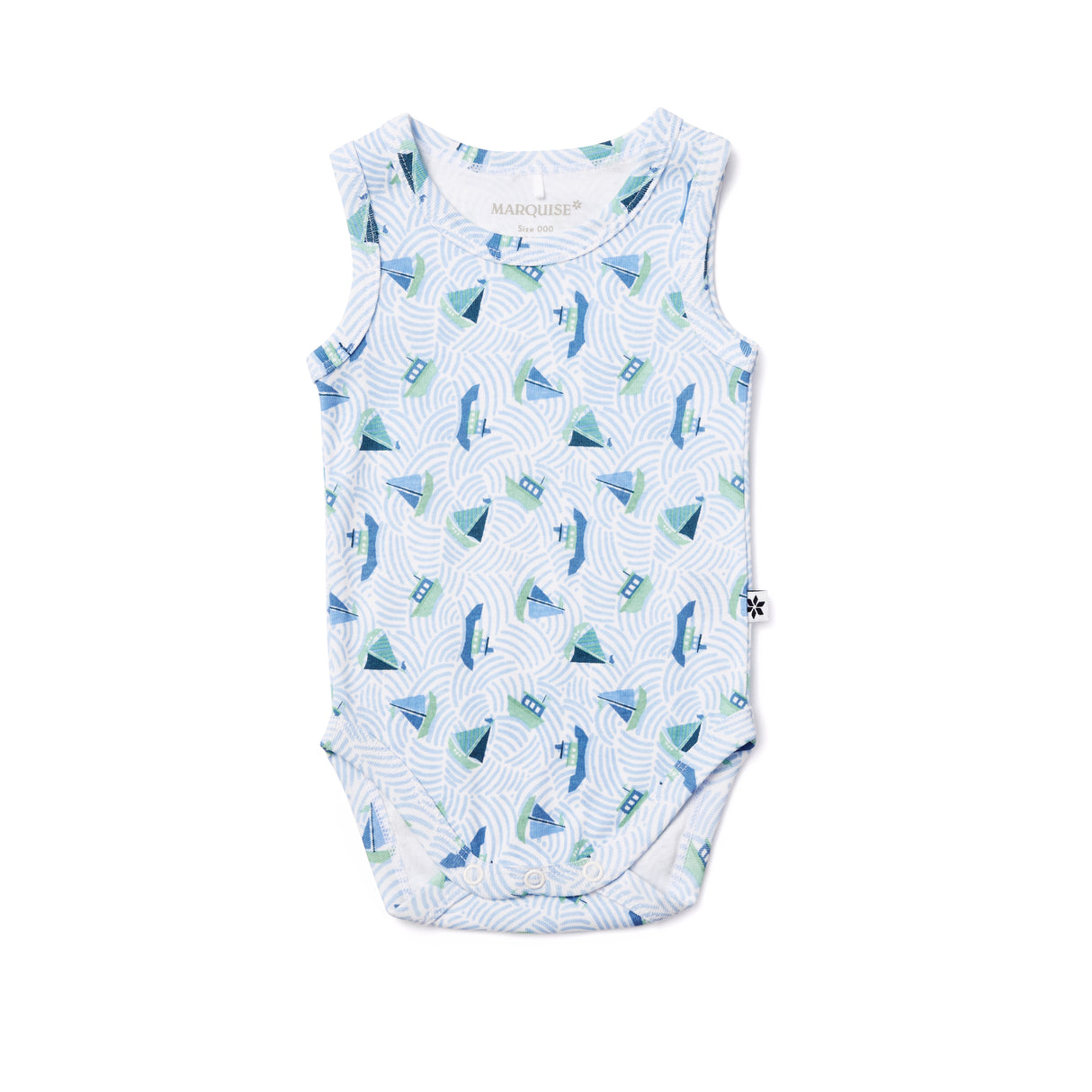 By The Sea Sleeveless Bodysuit 2 Pack