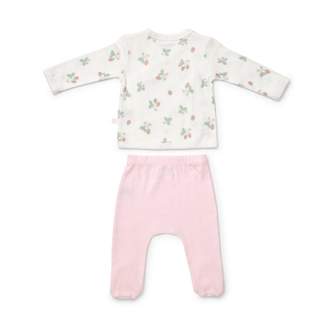 Strawberry Fields Top & Footed Legging Set