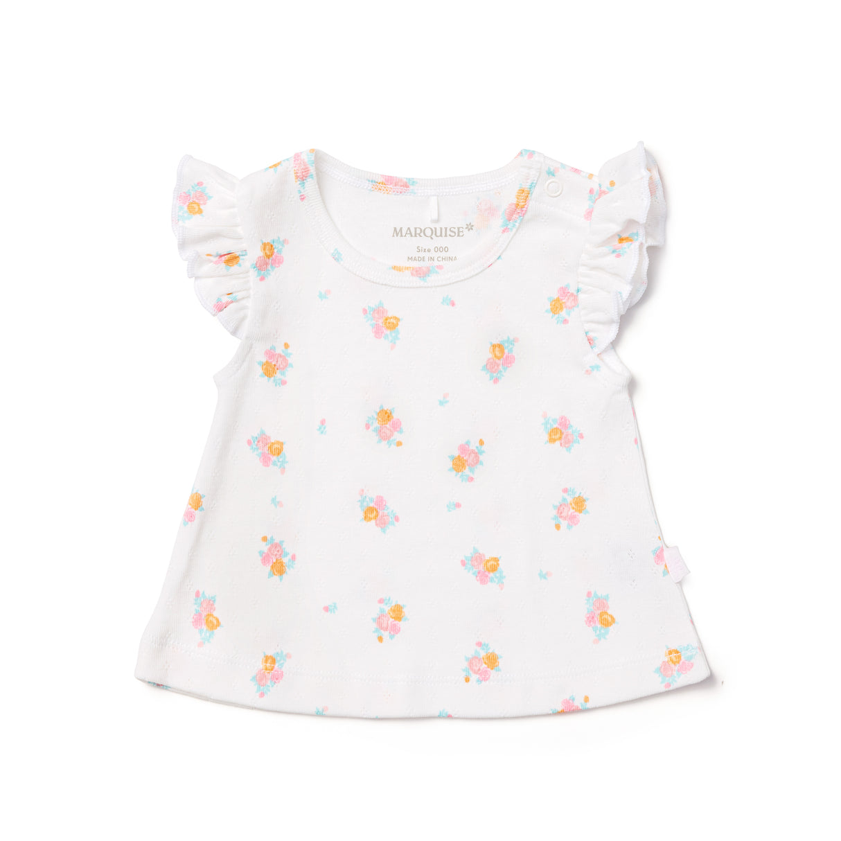 Vintage Floral Top & Frill Bloomer Set