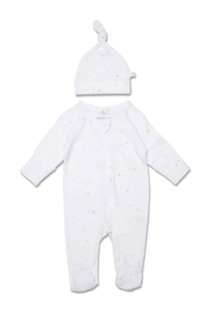 Onesies and beanie white