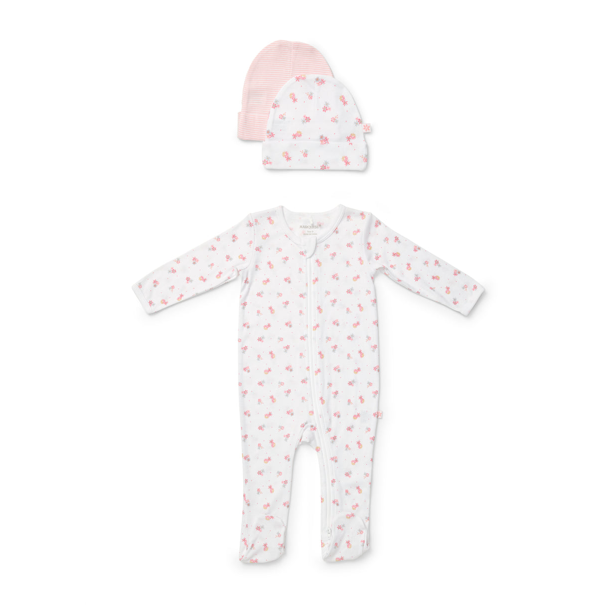 Everyday Essentials Girls Beanies and Zipsuit Set