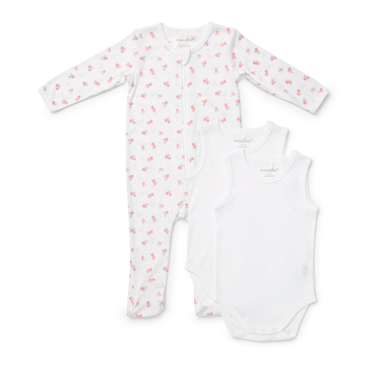 Everyday Essentials Girls Zipsuit & Sleeveless Bodysuit Set