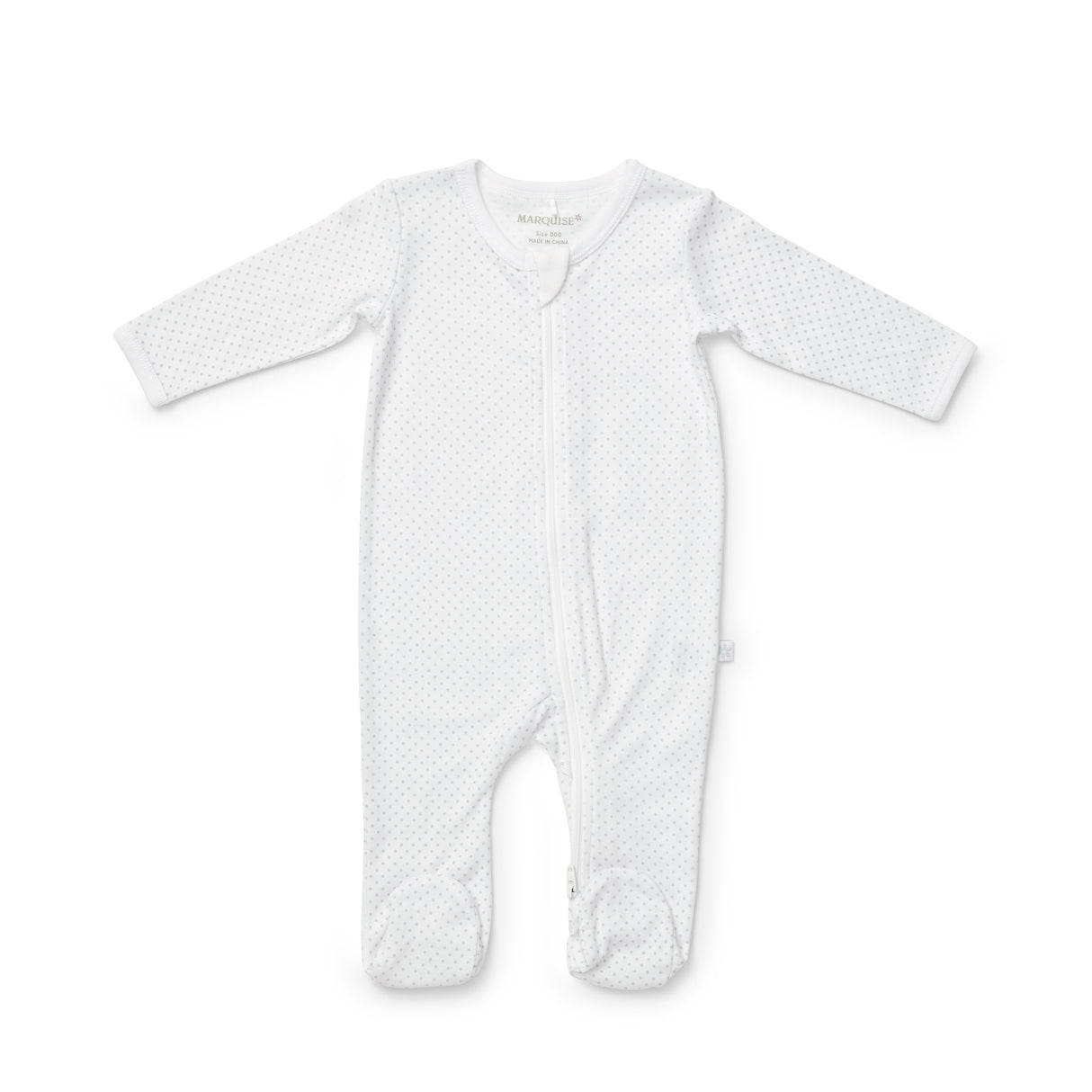 Everyday Essentials Grey Spot and Stripe Zipsuit 2 Pack