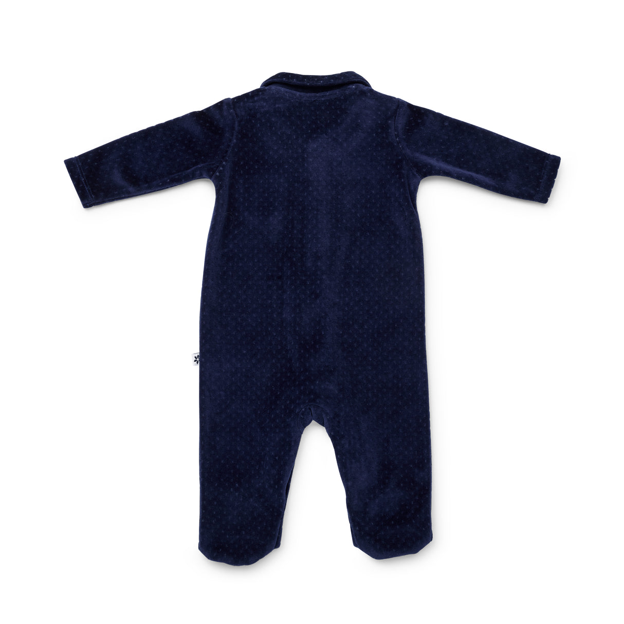 On The Move Navy Velour Coverall