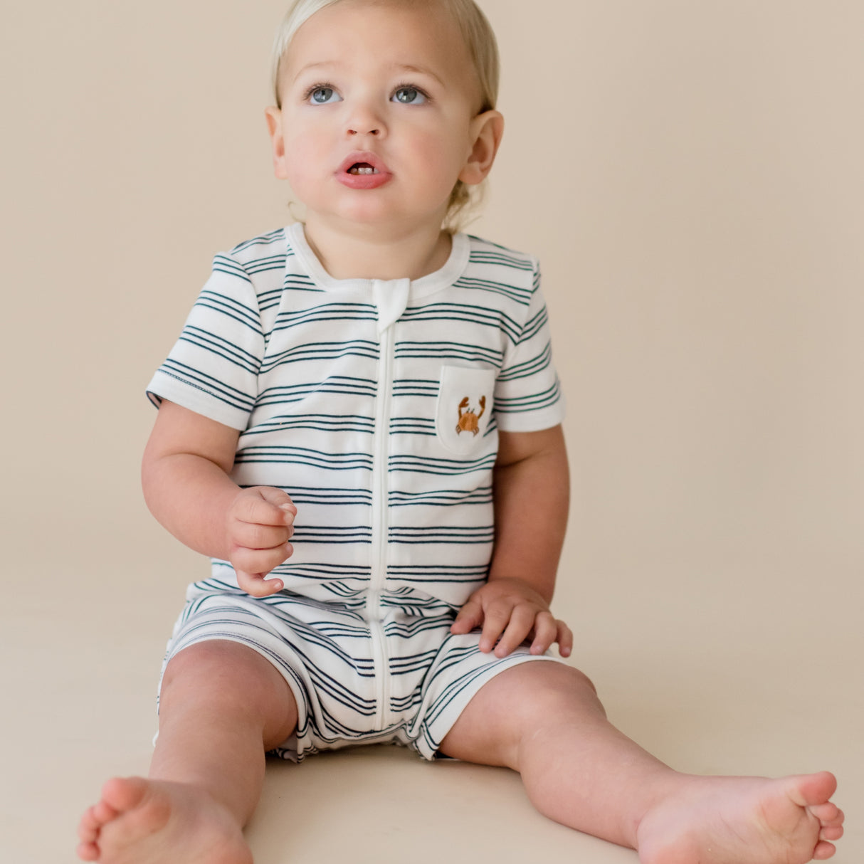 By The Sea Short Sleeve Romper