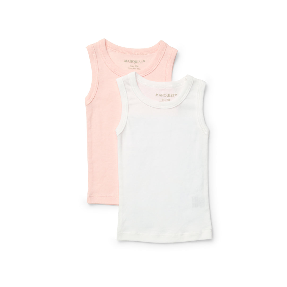Everyday Essentials Pink & White Singlet 2 Pack