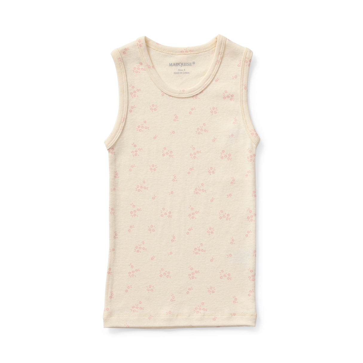 Kids Cotton Wool Floral Print Singlet