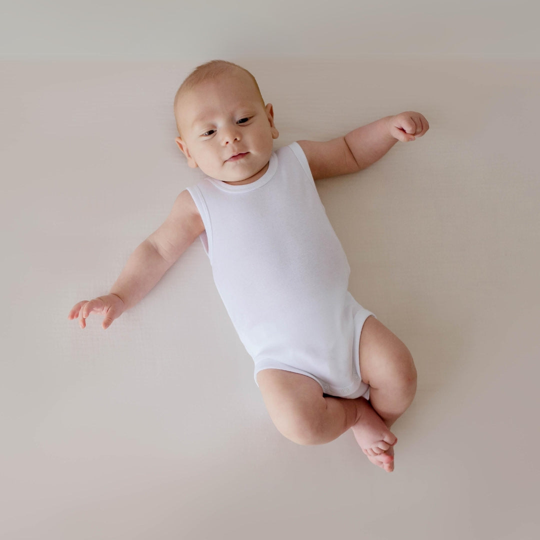 Baby Cotton Sleeveless Bodysuit 2 Pack