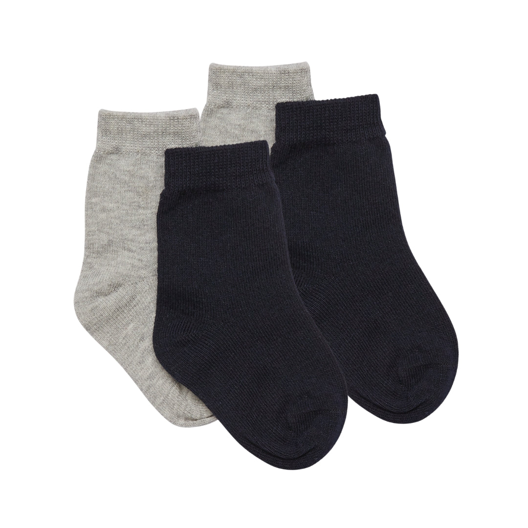 Navy and Grey Socks 2 Pairs