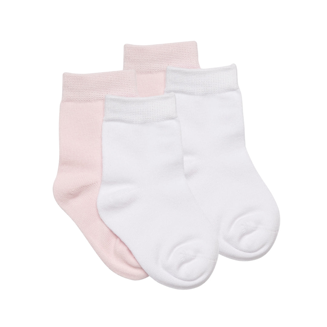 Pink and White Socks 2 Pairs