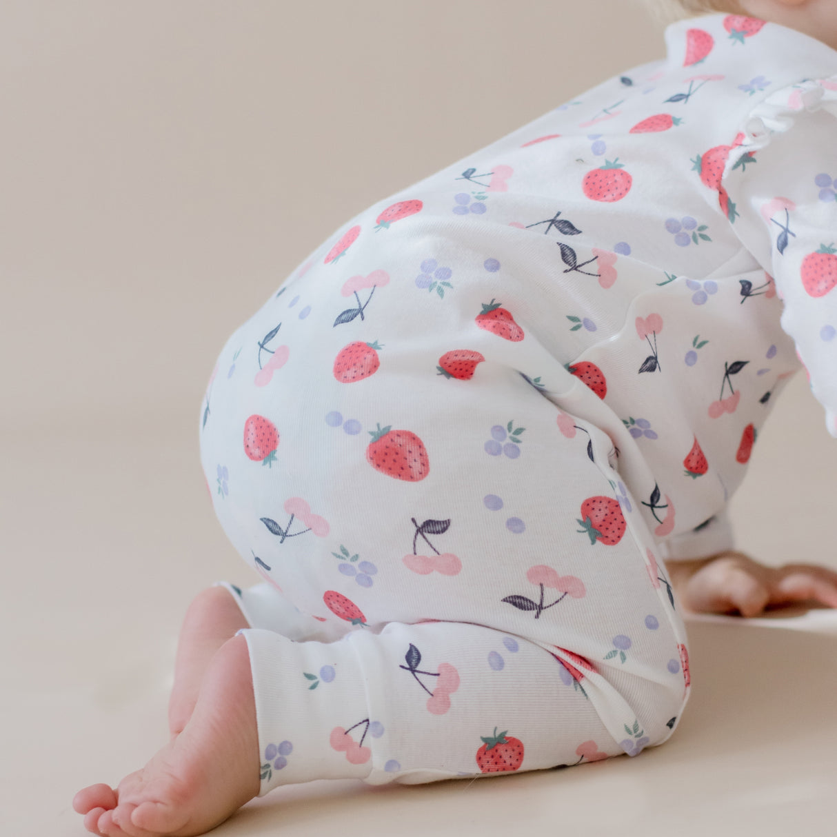 Field of Berries Frill Zipsuit