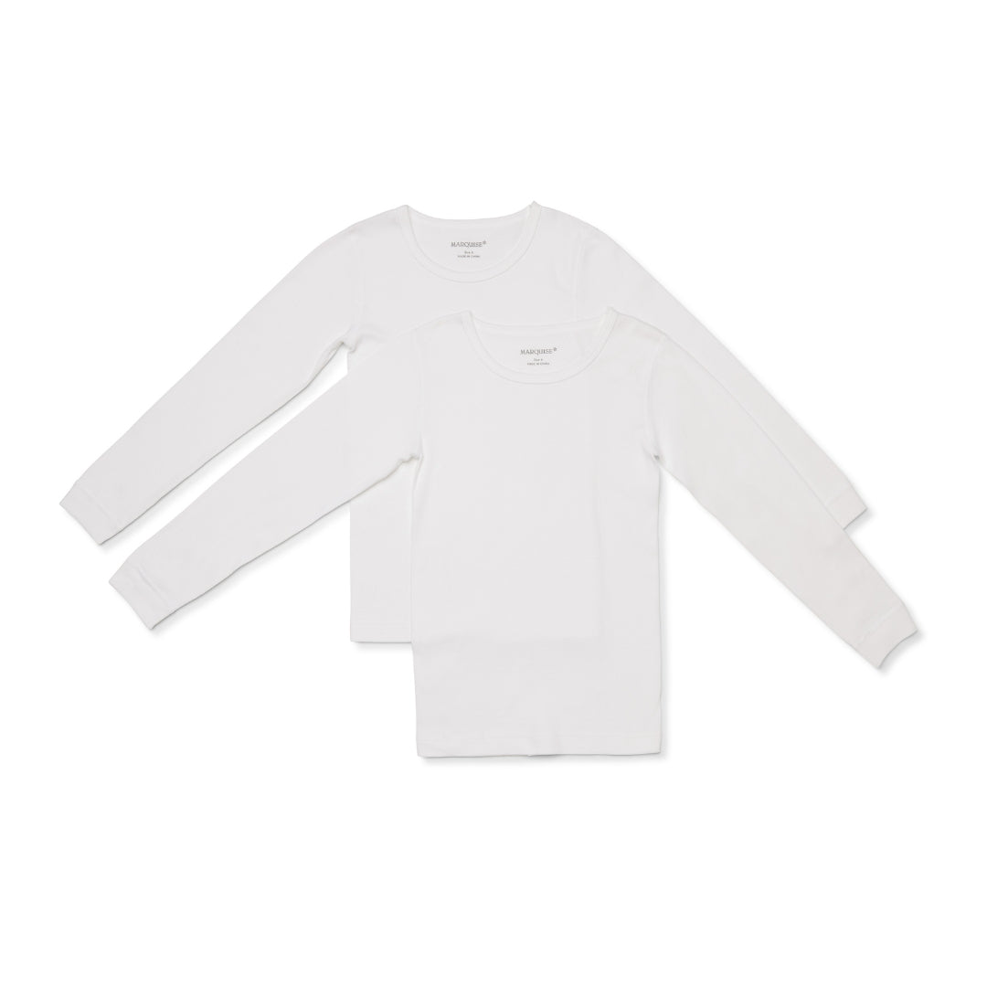 Kids Cotton Long Sleeve Spencer Top 2 Pack