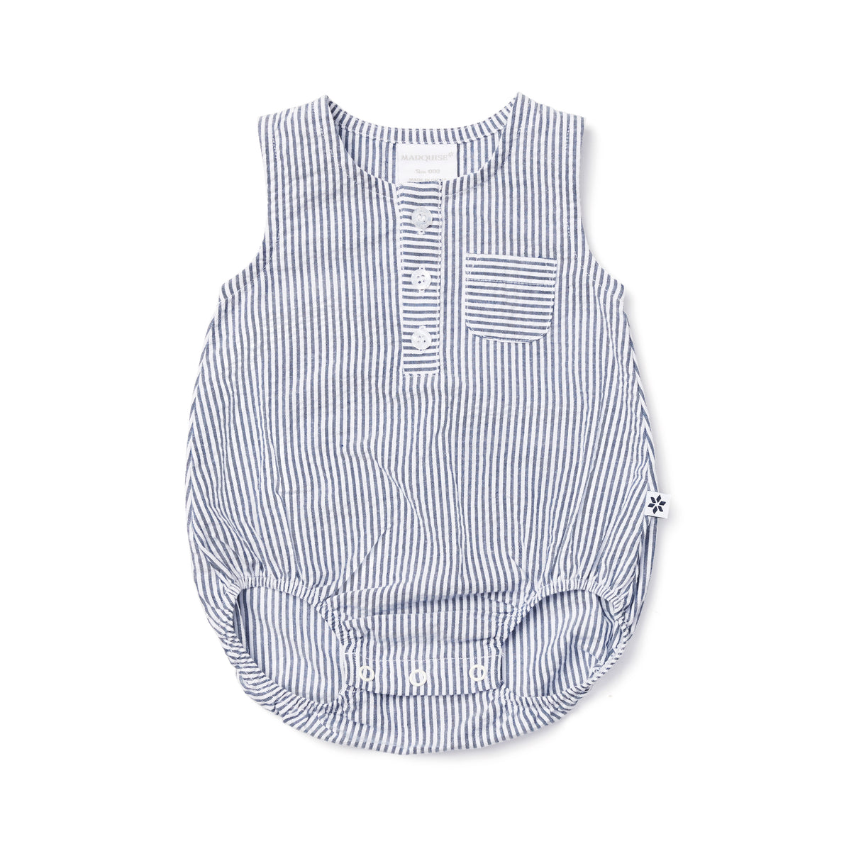 By The Bay Striped Sleeveless Bodysuit