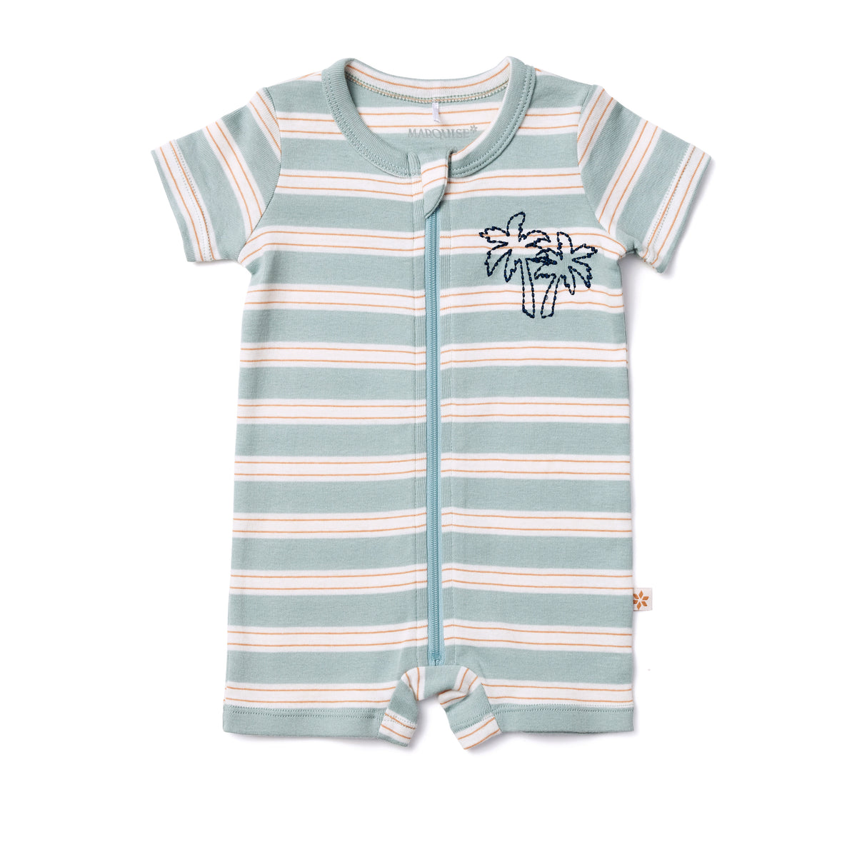 Endless Summer Striped Zip Romper