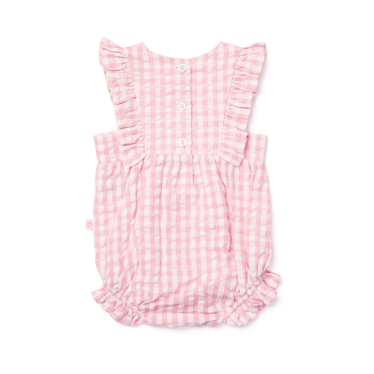 Seascape Woven Gingham Romper