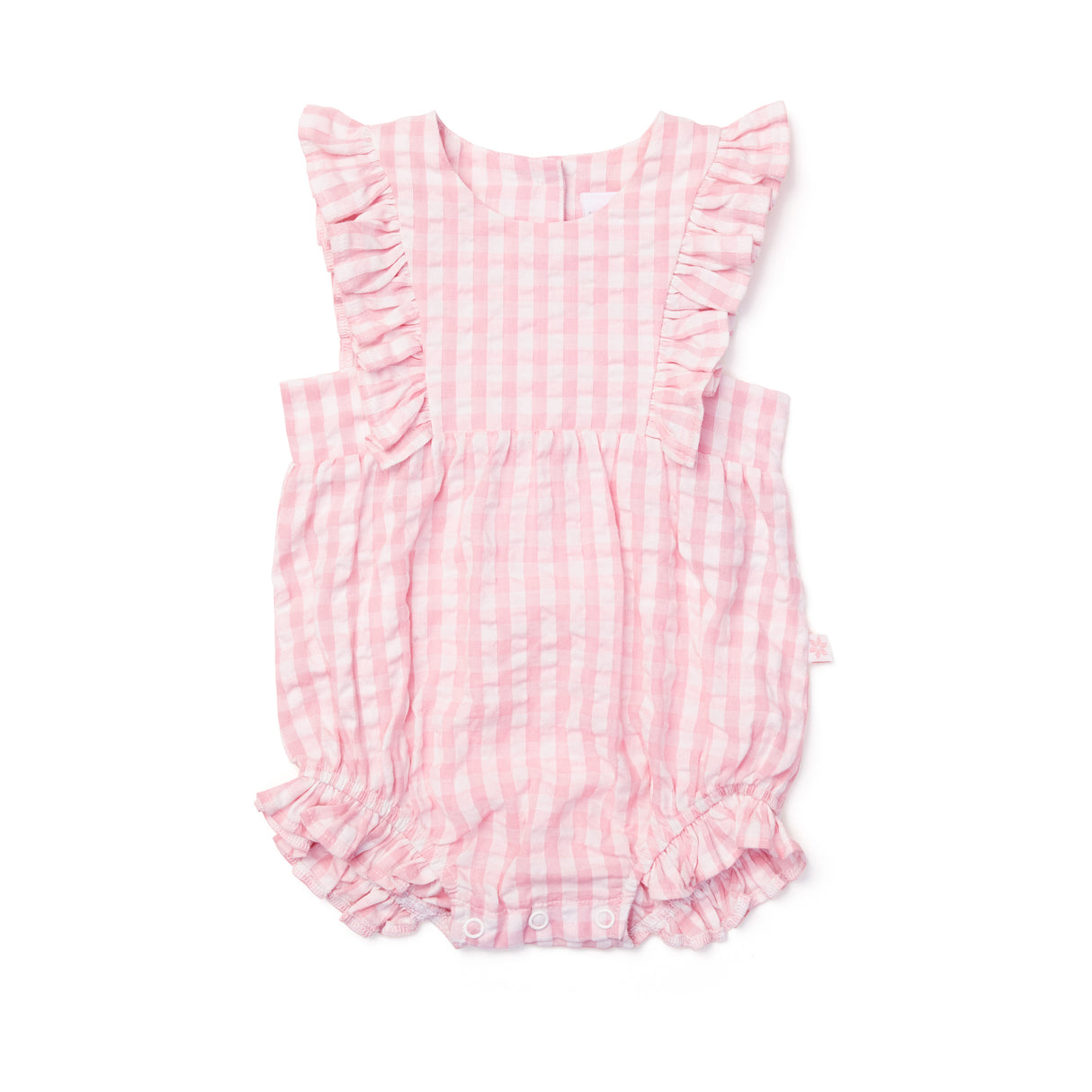 Seascape Woven Gingham Romper