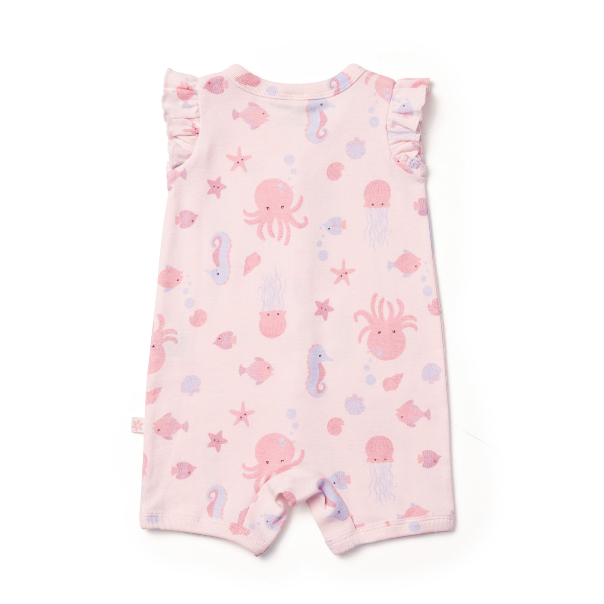 Seascape Flutter Sleeve Romper