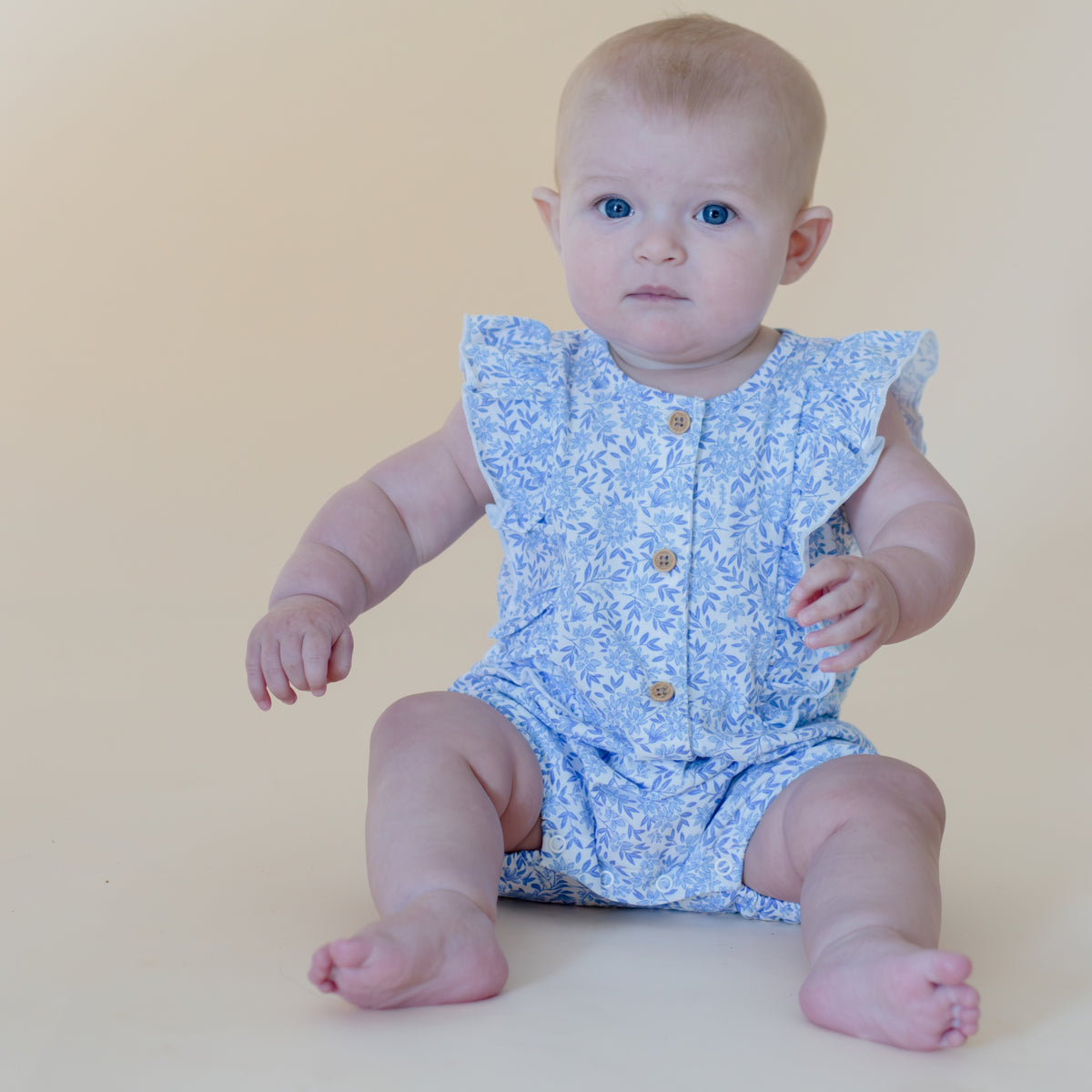 Perfect Posie Ruffle Sleeve Romper