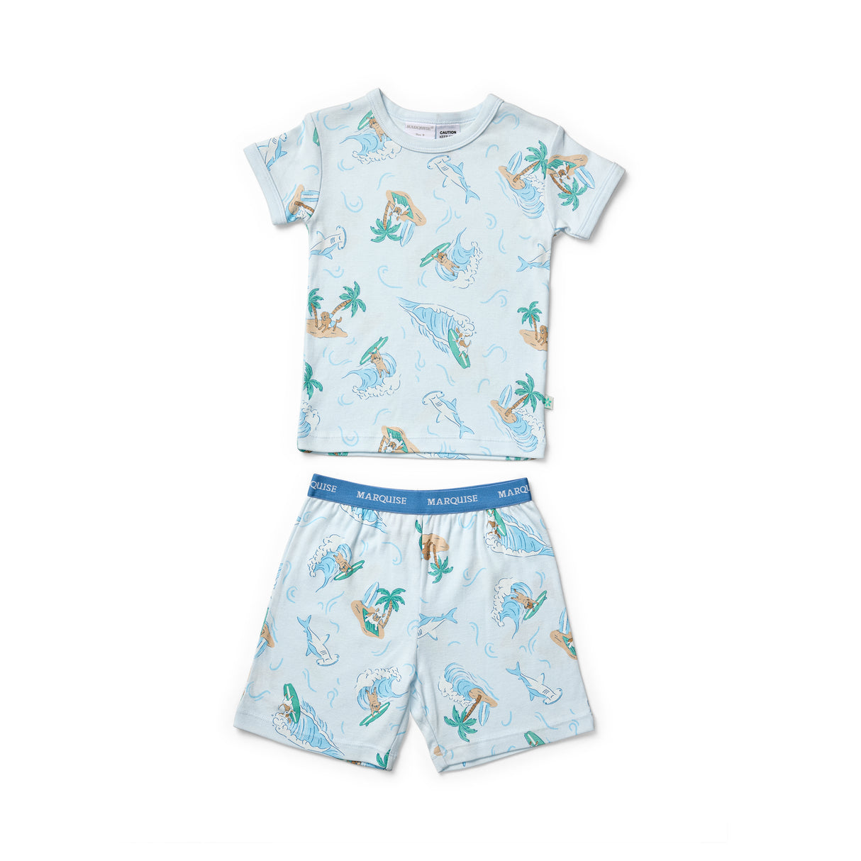 Surfer Dog Short Sleeve Pyjama Set