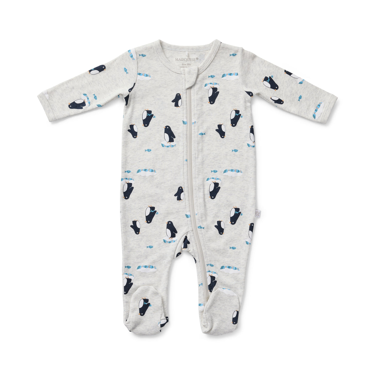 Penguin Friends Zip Growsuit