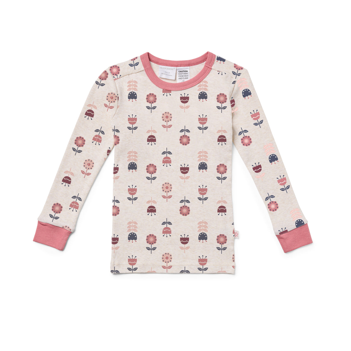 Girls Scandi Flower Pyjamas